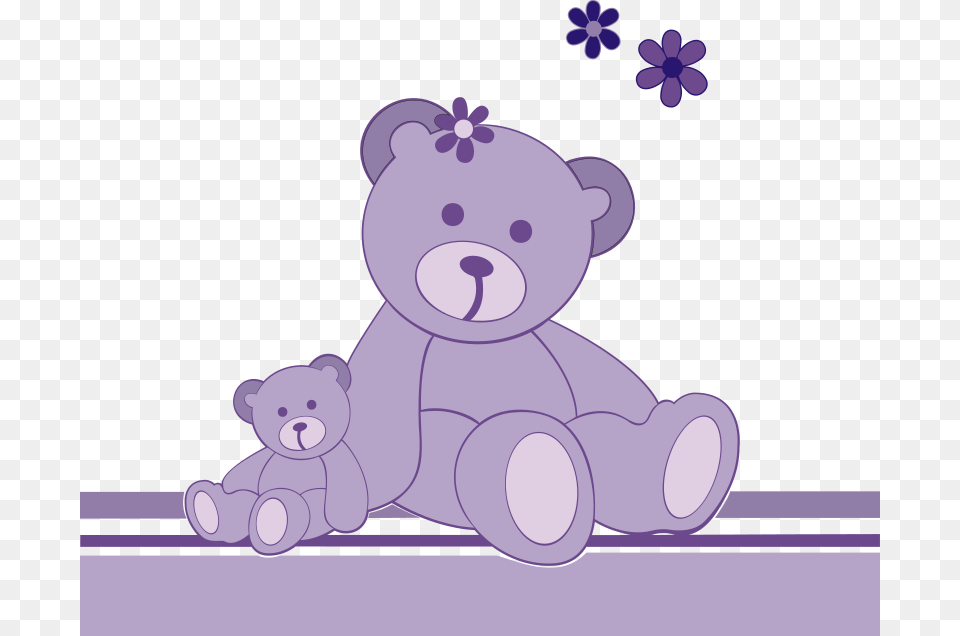 Teddy Bear Stuffed Animals Amp Cuddly Toys Cuteness Purple Teddy Bear Clip Art, Animal, Mammal, Wildlife, Teddy Bear Png Image
