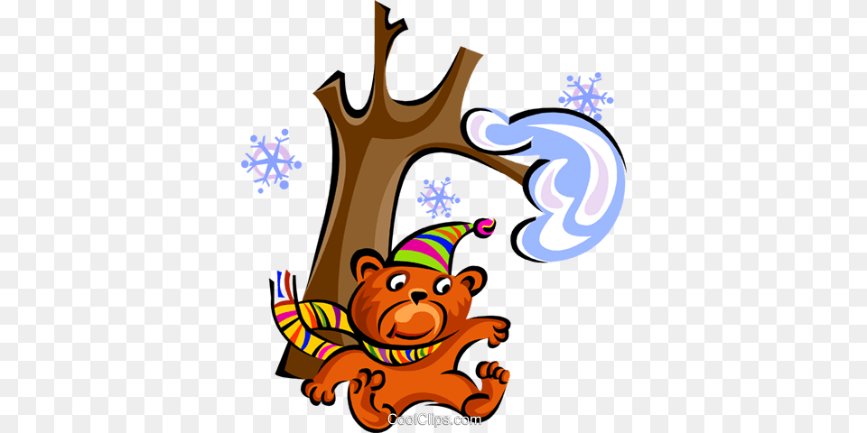 Teddy Bear Under Tree Royalty Vector Clip Art Illustration, Animal, Mammal, Wildlife, Graphics Png