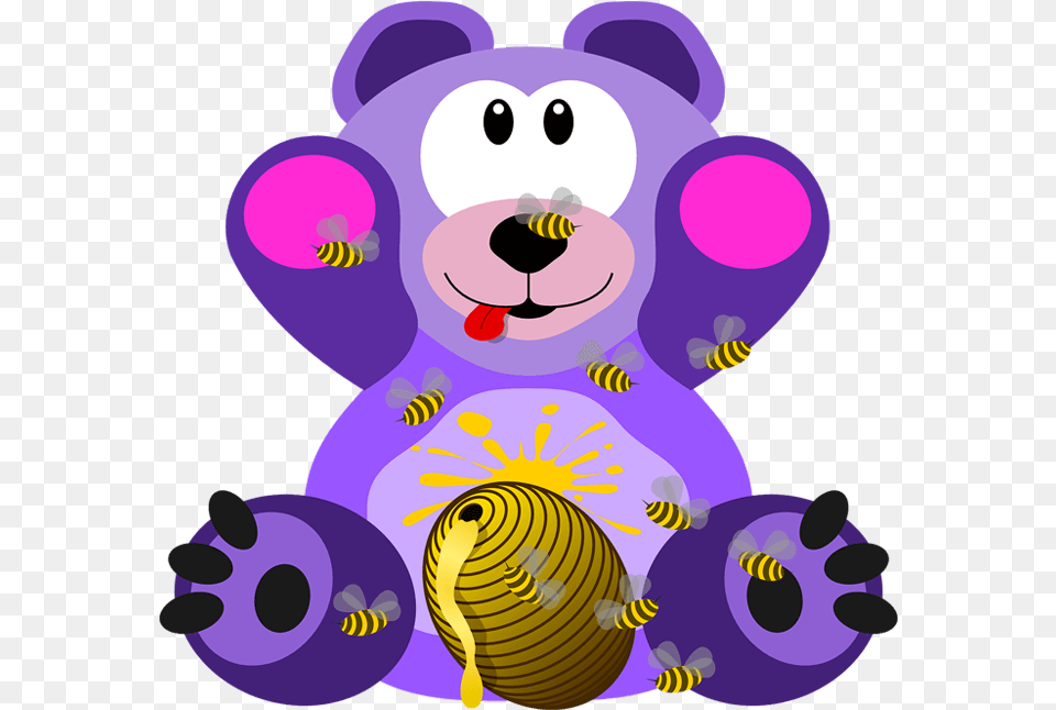 Teddy Bear Vector Transparent Congratulations Happy Birthday Wishes, Purple, Animal, Mammal, Wildlife Png