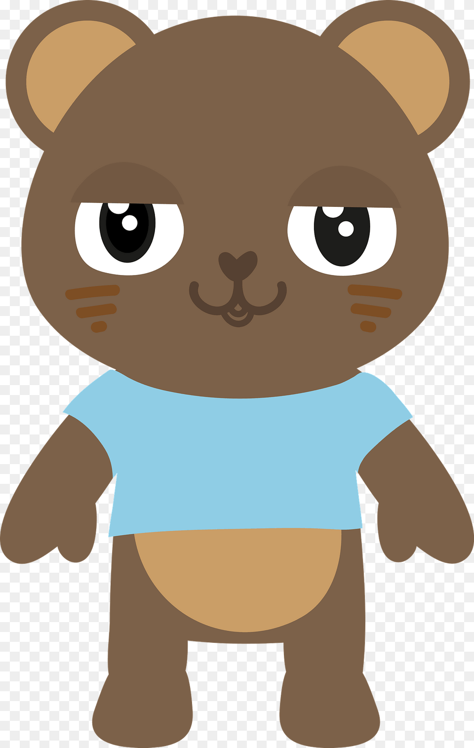 Teddy Bear With A Blue Shirt Clipart, Plush, Toy, Baby, Person Png