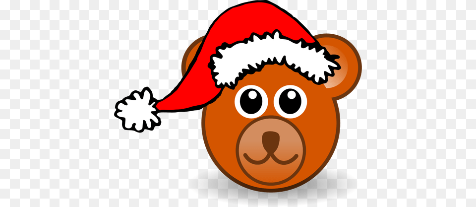 Teddy Bear With Christmas Hat Vector Image, Baby, Person, Pirate Free Png Download