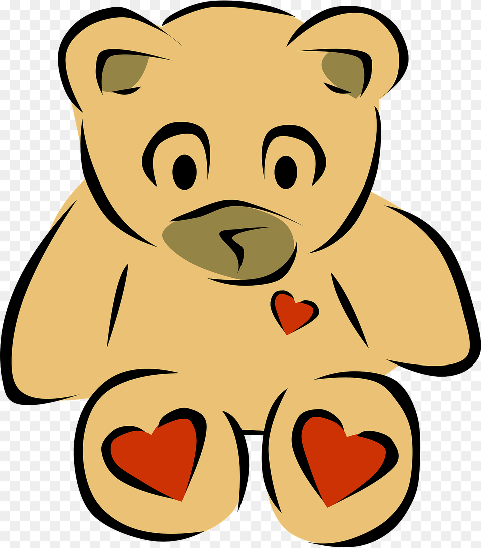Teddy Bear With Hearts Clipart, Teddy Bear, Toy, Baby, Person Free Png Download