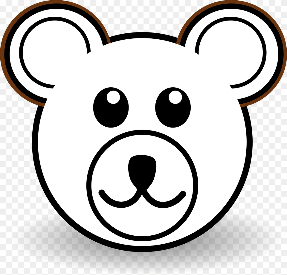 Teddy Clipart Face, Stencil Free Transparent Png