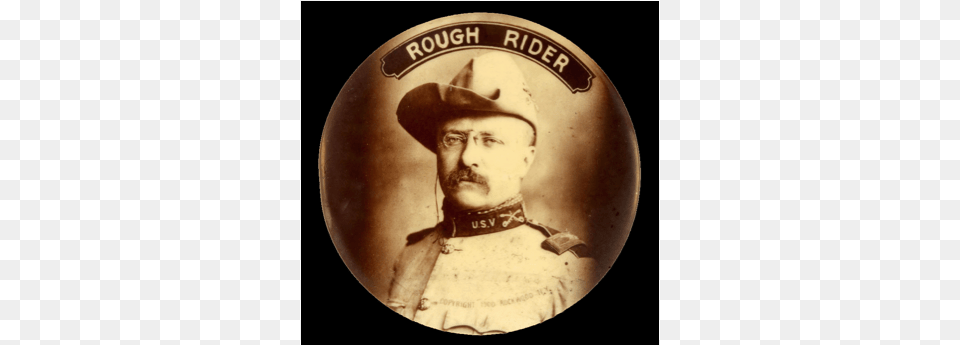 Teddy Roosevelt39s Real Name Is Theodore Roosevelt Teddy Roosevelt American Rough Rider Book, Symbol, Badge, Logo, Clothing Png