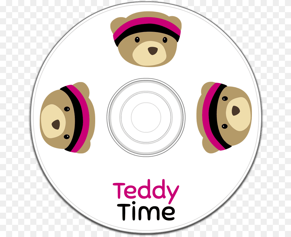Teddy Time Fitness Dvd Circle, Disk Free Png