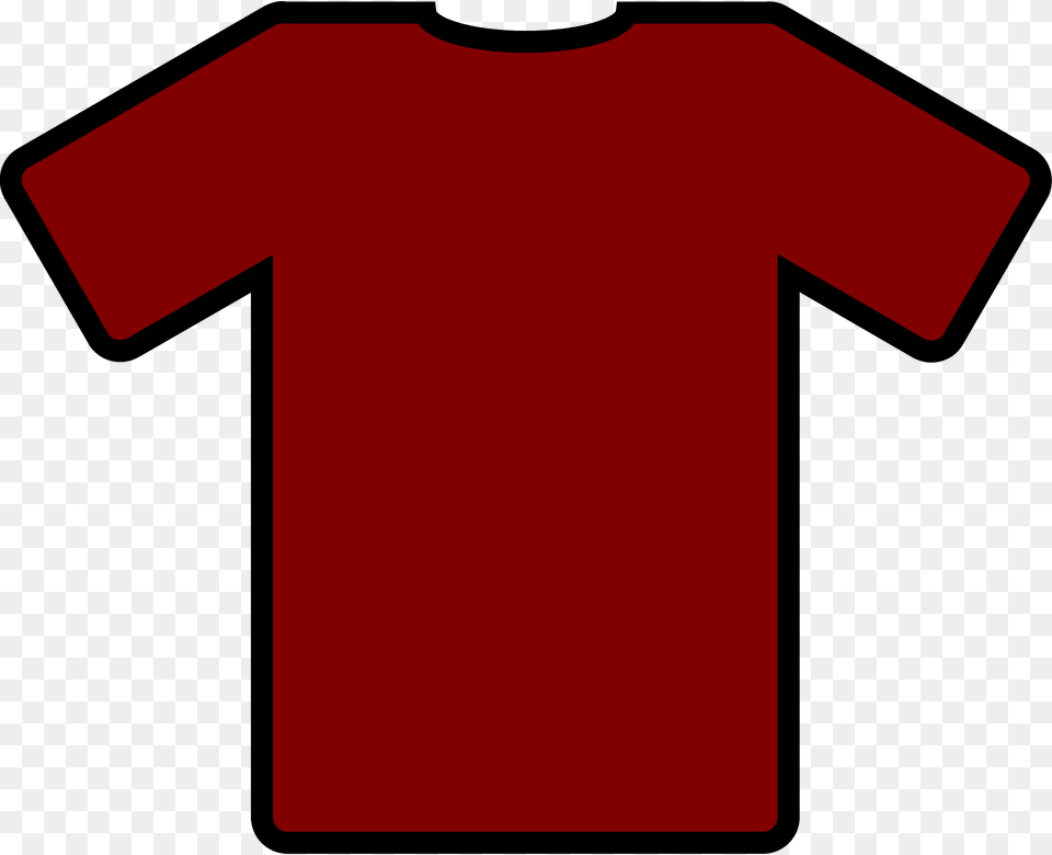 Tee Clipart, Clothing, T-shirt, Maroon, Shirt Free Png Download