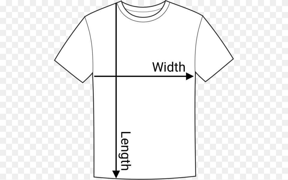 Tee Measurement Active Shirt, Clothing, T-shirt, Chart, Plot Free Transparent Png