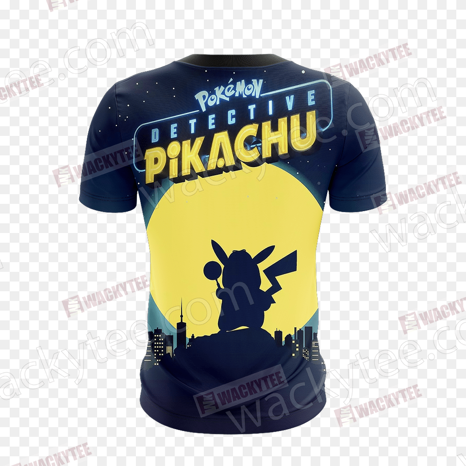 Tee Shirt Detective Pikachu, Clothing, T-shirt, Adult, Male Free Png