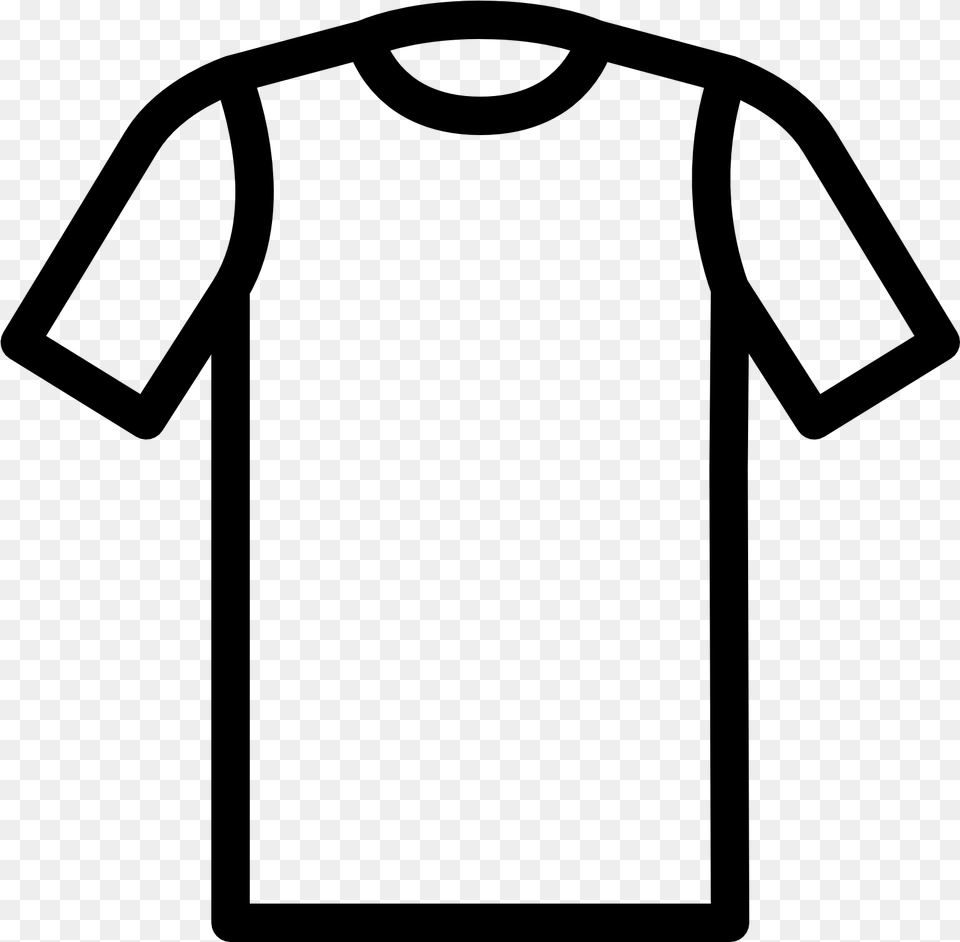 Tee Shirt Icon, Gray Free Png Download