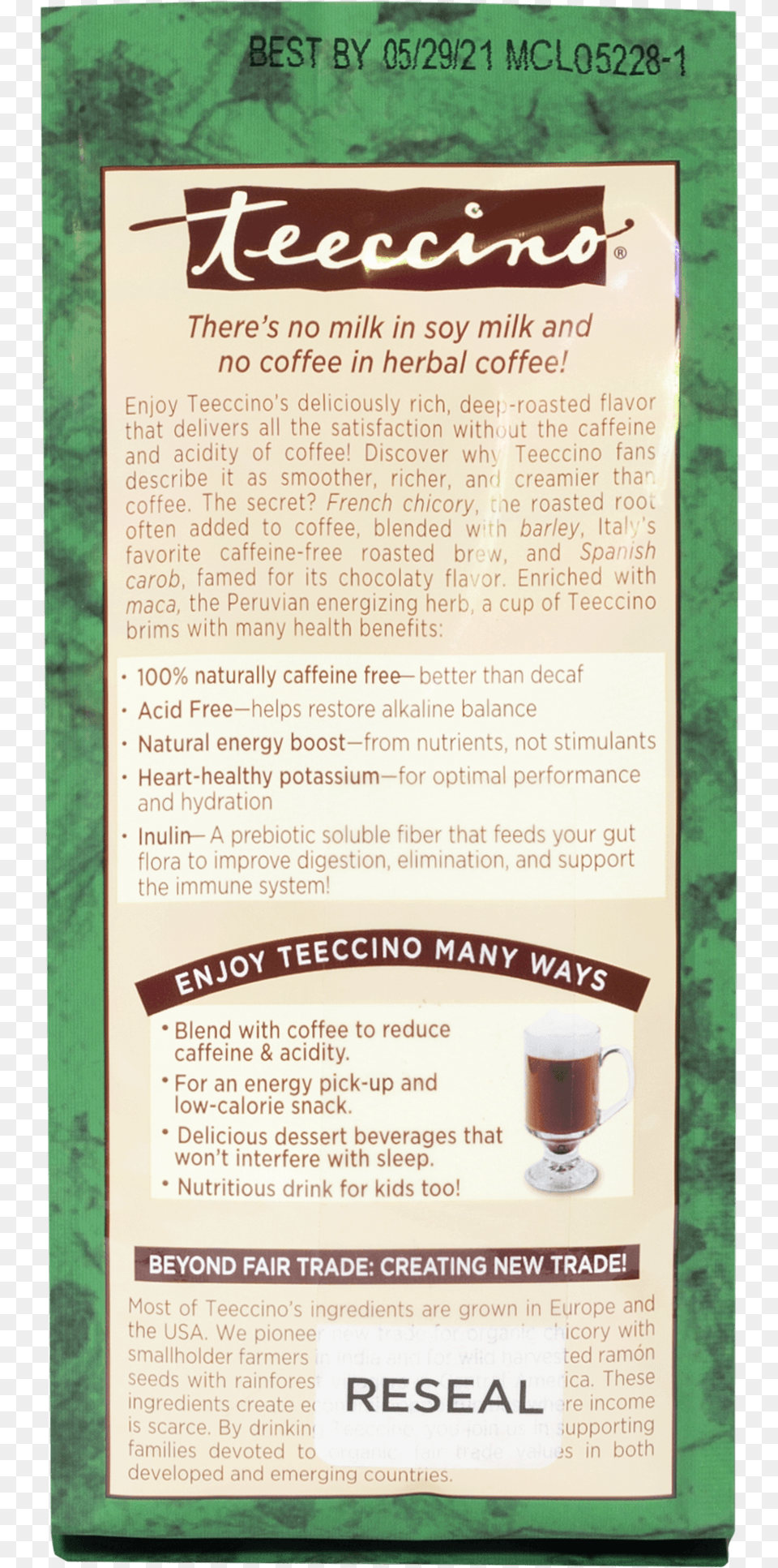 Teeccino, Advertisement, Poster Free Png