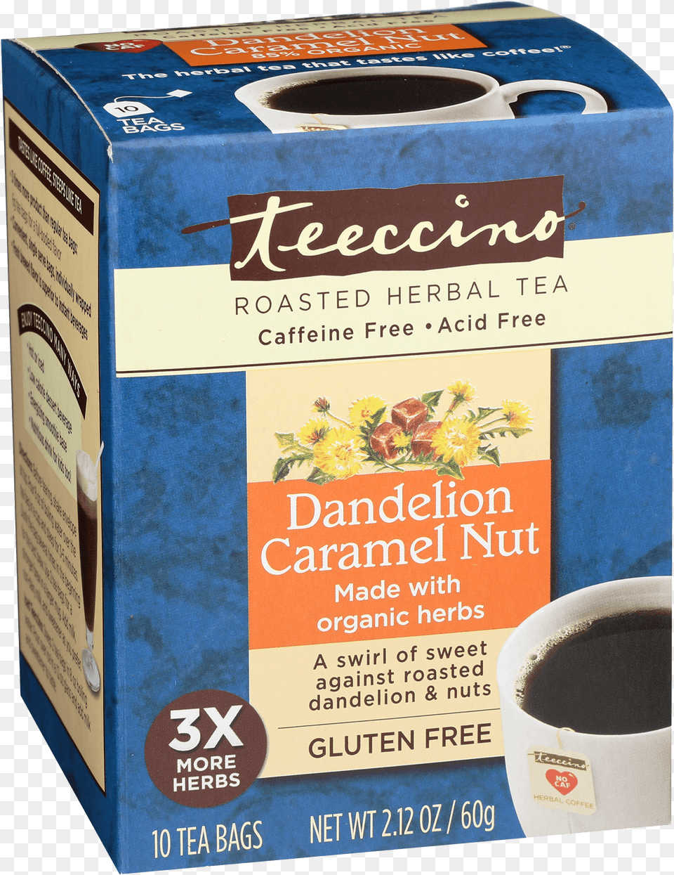 Teeccino Dandelion Tea, Cup, Box Png Image