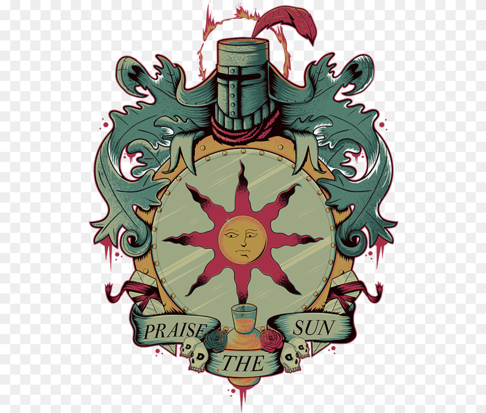 Teefury Has A New Pop Culture Geeky Or Nerdy Shirt Dark Souls Solaire Symbol, Adult, Male, Man, Person Free Transparent Png