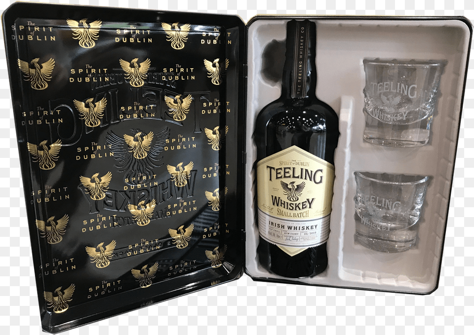 Teeling S Small Batch Glass Gift Set Glass Bottle, Alcohol, Beverage, Liquor, Beer Free Png Download