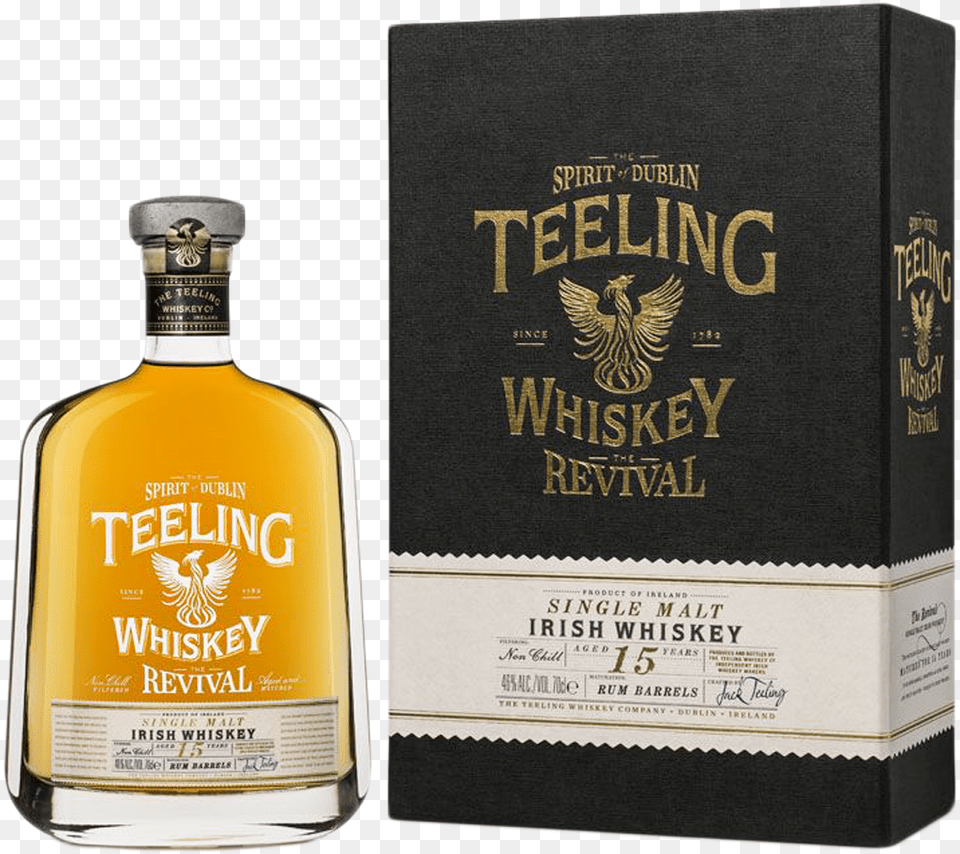 Teeling The Revival 15 Year Old Single Malt Irish Whisky Teeling Whiskey Revival, Alcohol, Beverage, Liquor, Document Free Png Download