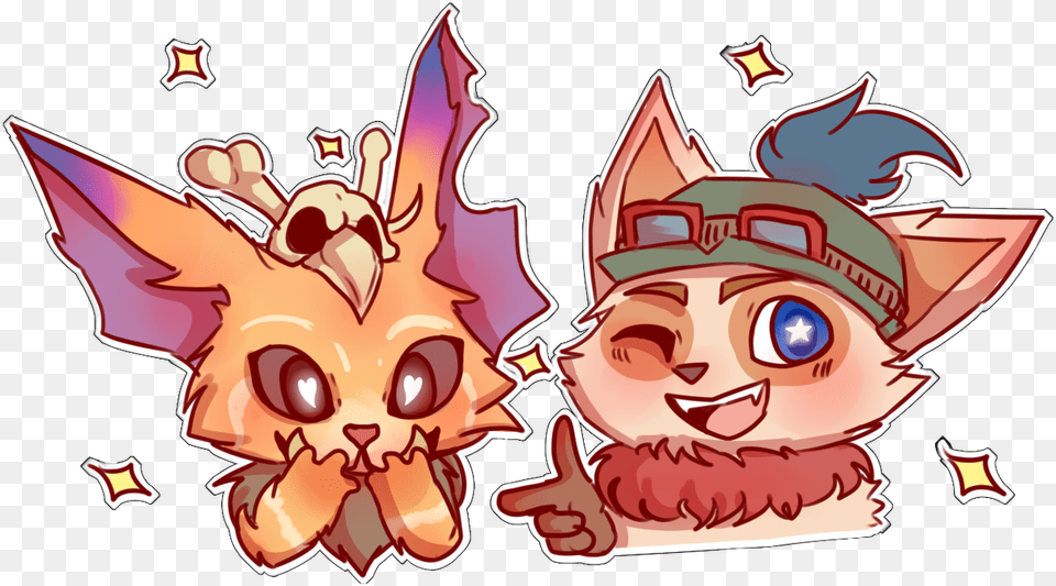 Teemo E Gnar Fanart, Book, Comics, Publication, Baby Png Image