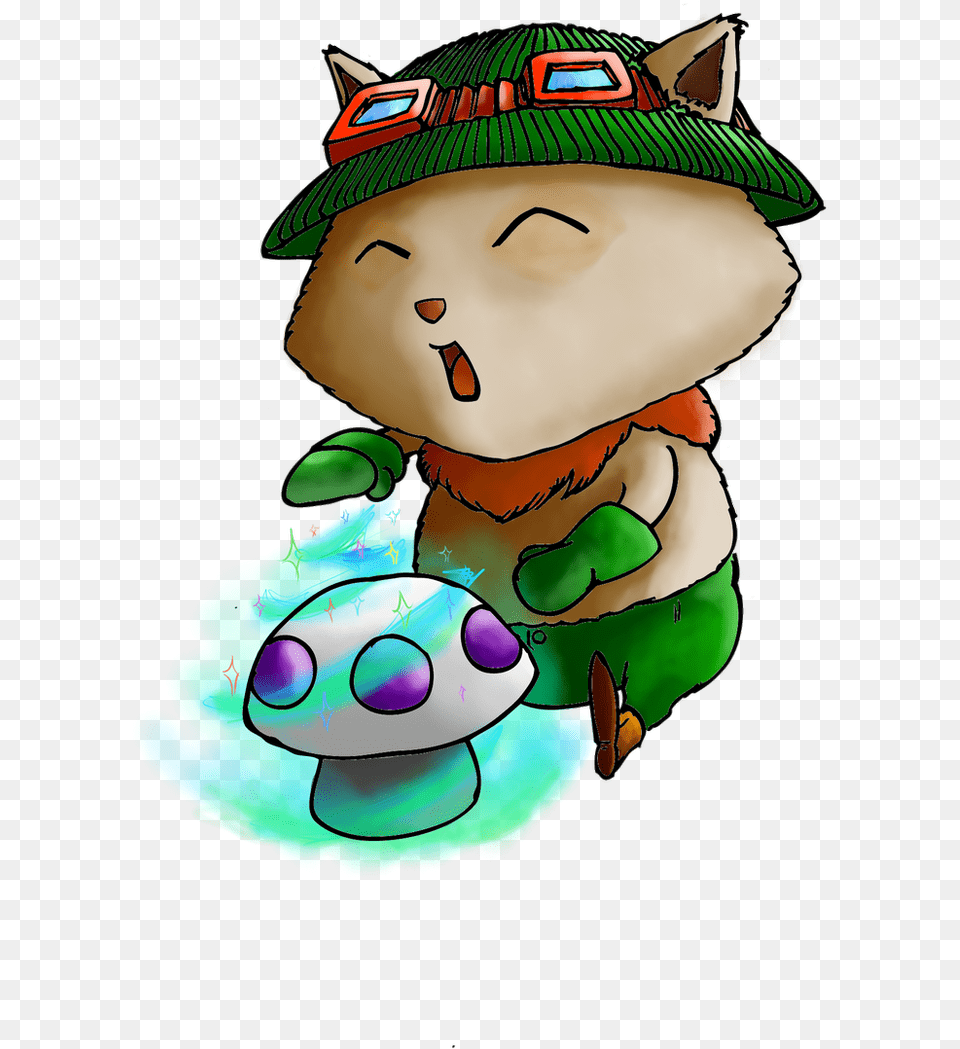 Teemo League Of Legends By Erupto Teemo Chibi, Baby, Person, Face, Head Free Png