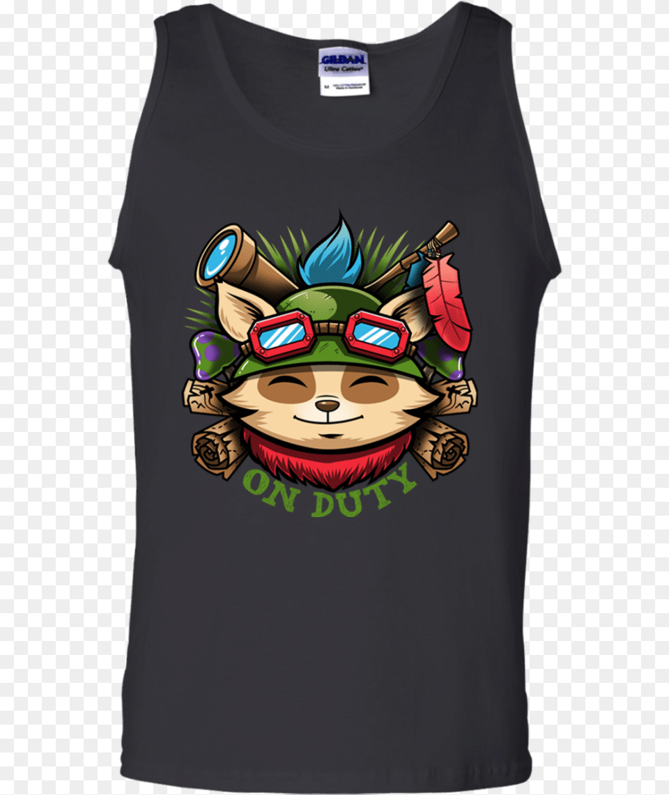 Teemo On Duty Lol Tank Top Top, Clothing, T-shirt, Baby, Person Png