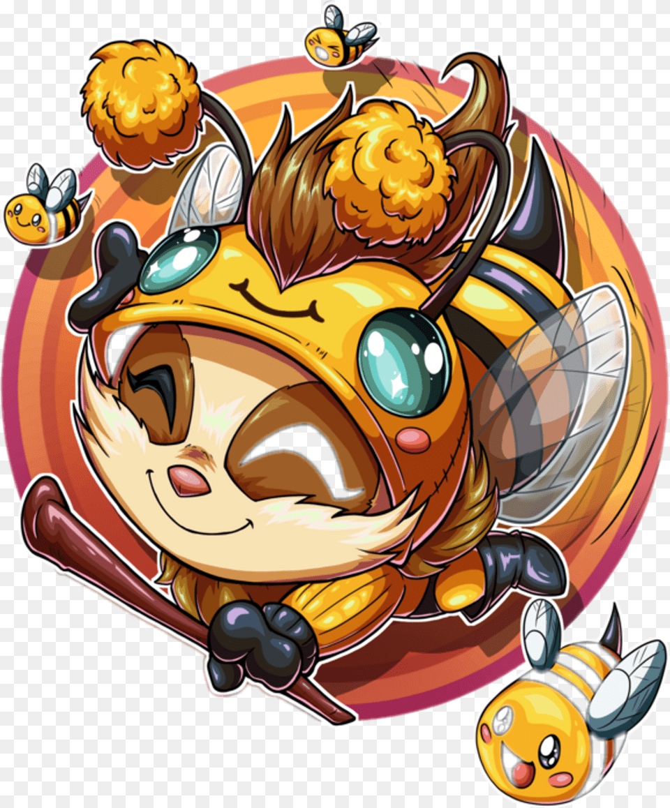 Teemo Sticker Fan Art, Animal, Invertebrate, Insect, Wasp Png
