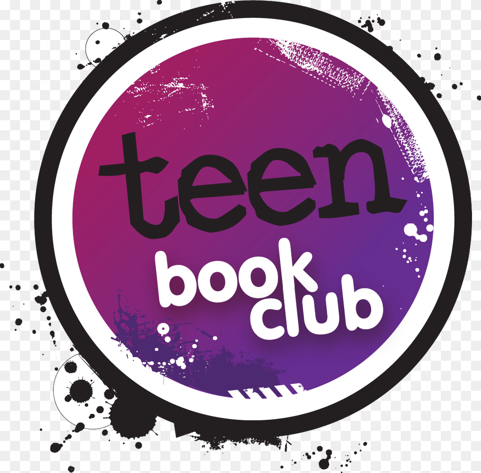 Teen Book Club, Sticker, Purple, Logo, Disk Png