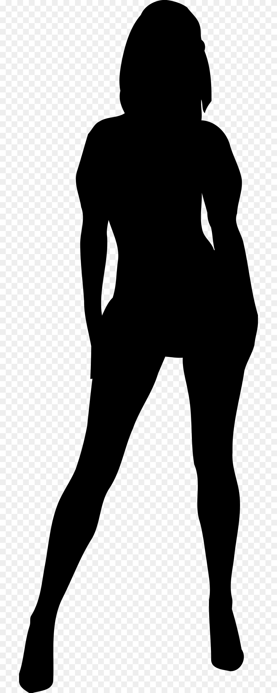 Teen Clipart Silhouette Teen Girl Silhouette, Gray Png