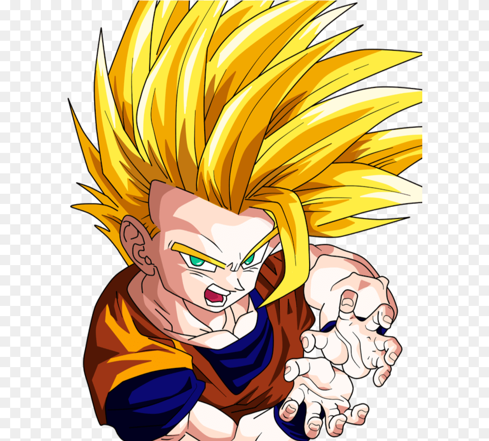 Teen Gohan Download Dragon Ball Z Super Saiyan Goten, Book, Comics, Publication, Baby Free Png