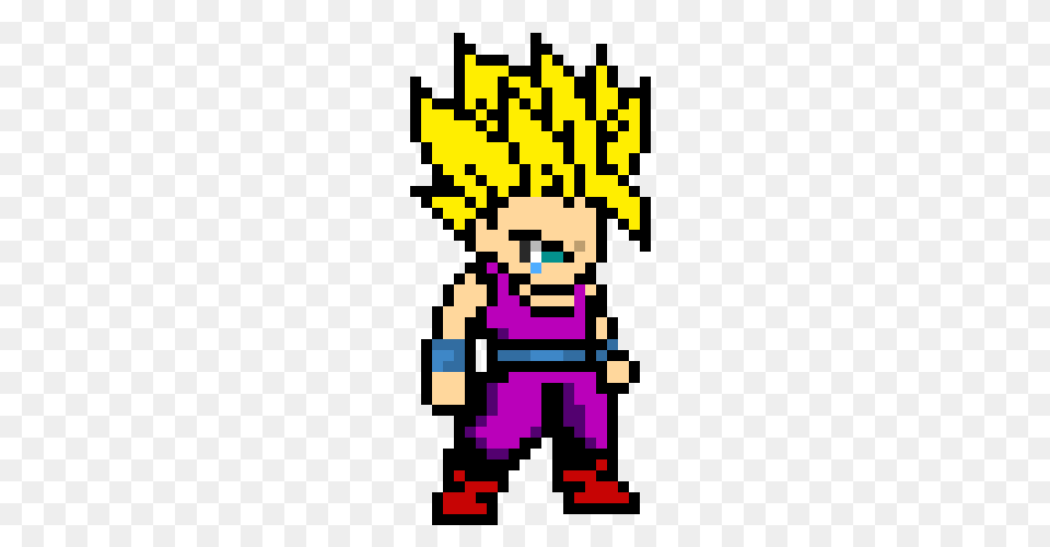 Teen Gohan Pixel Art Maker, Graphics, Qr Code Free Transparent Png