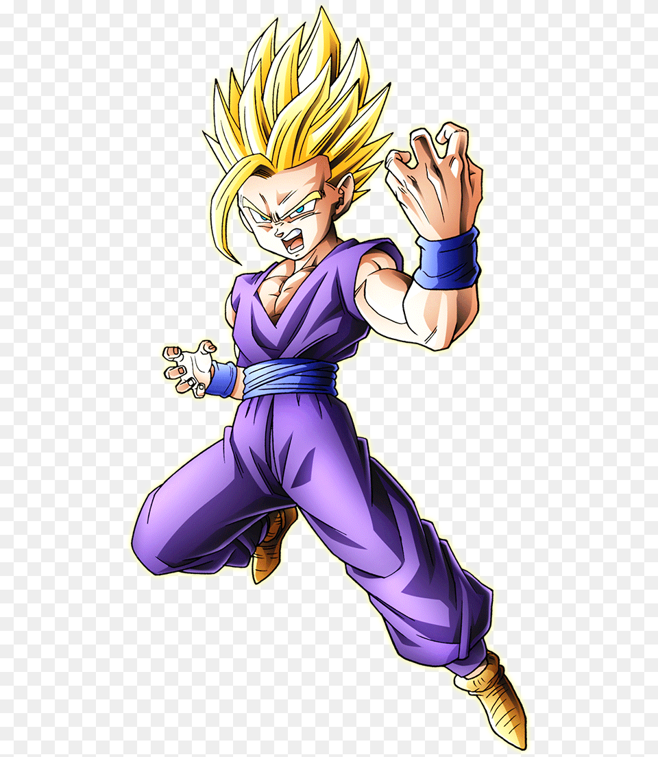 Teen Gohan Ssj2 Render, Book, Publication, Comics, Person Png Image