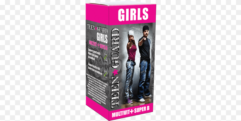 Teen Guard Girls Carton, Advertisement, Clothing, Poster, Pants Free Png Download