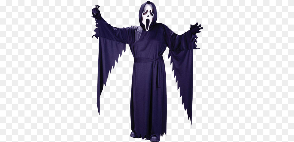 Teen Halloween Scream Ghostface Costume Ghost Face Costume Girls, Clothing, Fashion, Person, Sleeve Free Png