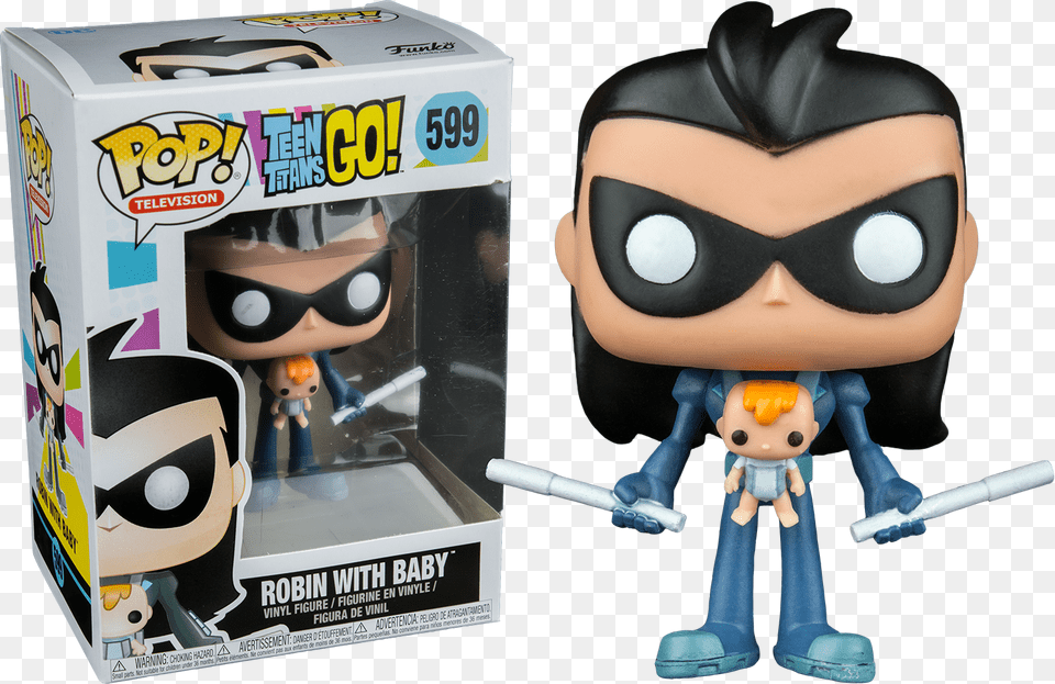 Teen Teen Titans Go Robin As Nightwing Pop Vinyl Figure, Figurine, Toy, Person, Face Png