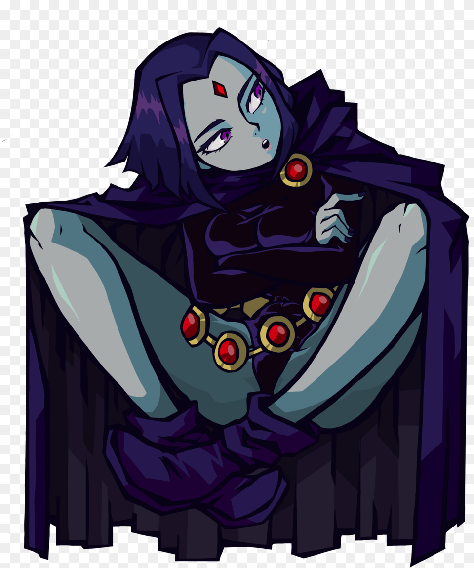 Teen Titan Raven Animated, Book, Comics, Person, Publication Free Png