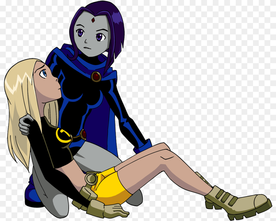 Teen Titans And Terra, Person, Book, Comics, Publication Free Png Download