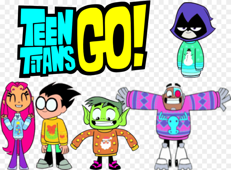Teen Titans Clipart Teen Titan Go Christmas, Adult, Publication, Person, Female Free Transparent Png