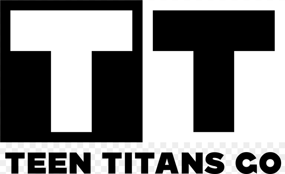 Teen Titans Co Black Text Black And White Font Logo Cartoon Network Logo Meme, Stencil, Number, Symbol Png Image