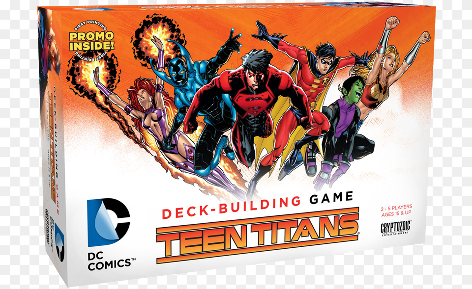 Teen Titans Deckbuilding Game, Book, Comics, Publication, Adult Free Png