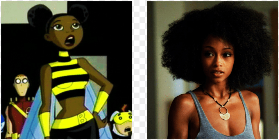 Teen Titans Fancast Logan Lerman As Robin Yaya Dacosta The Kids, Woman, Female, Person, Adult Png Image