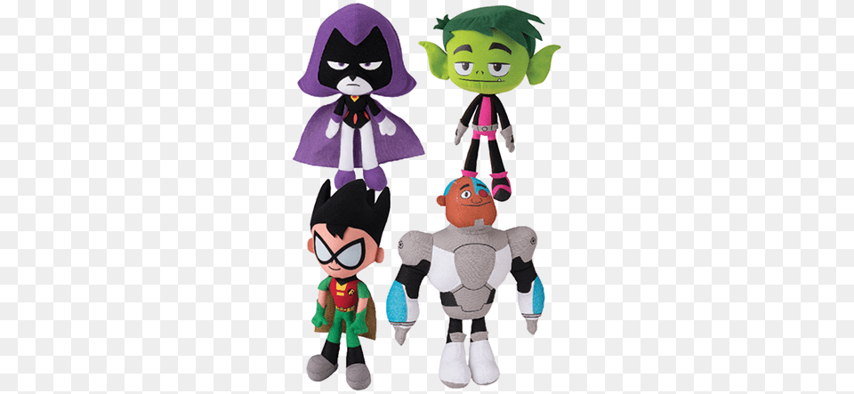 Teen Titans Go, Plush, Toy, Baby, Person Free Png Download