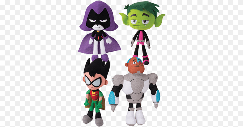 Teen Titans Go, Plush, Toy, Baby, Person Free Png