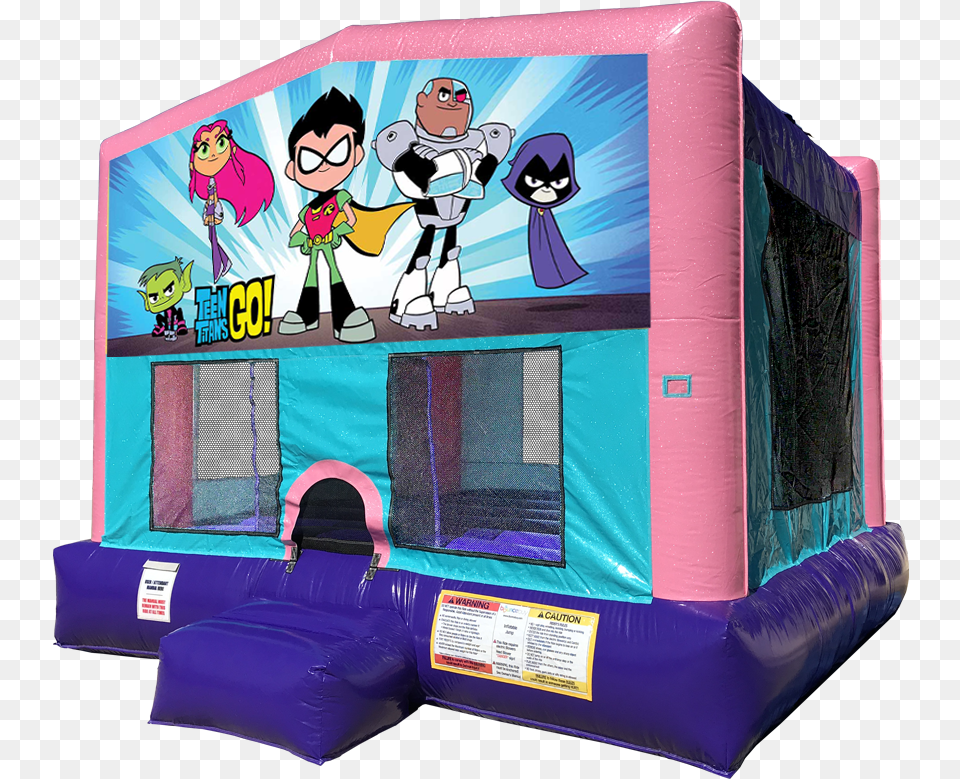 Teen Titans Go Bouncer Teen Titans Go High Resolution, Inflatable, Person, Baby, Face Free Png