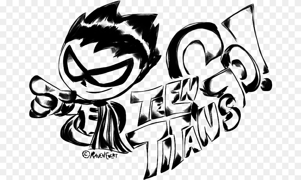 Teen Titans Go Drawing At Getdrawings Raven In Teem Titans Drawing, Gray Free Transparent Png