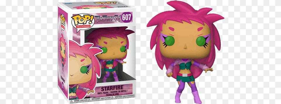 Teen Titans Go Funko Pop The Night Begins To Shine, Doll, Toy, Baby, Person Png Image