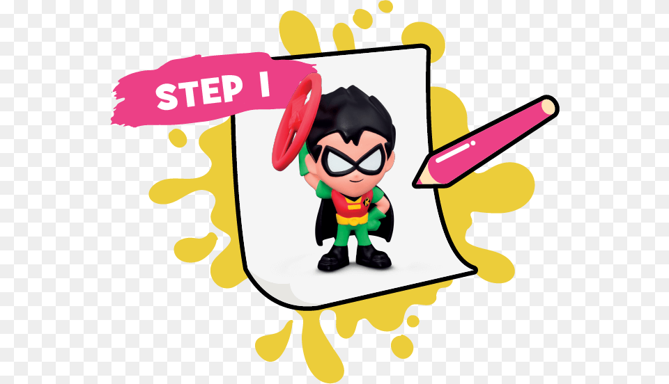 Teen Titans Go Robin Mcdonalds Toy, Baby, Person, Face, Head Png