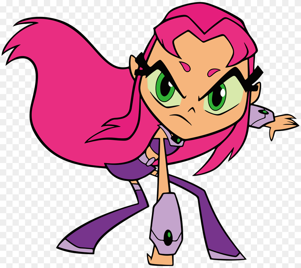 Teen Titans Go Starfire Clip Art, Book, Comics, Publication, Baby Png