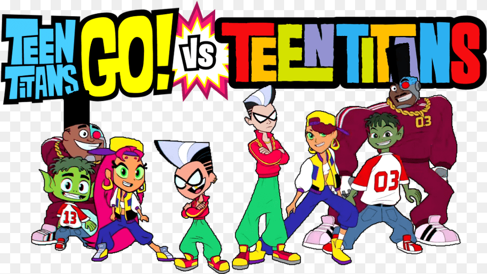 Teen Titans Go Vs Teen Tians, Publication, Book, Comics, Person Png Image