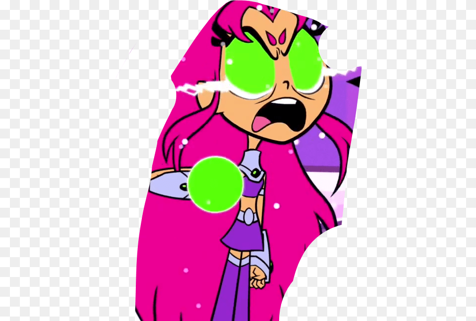 Teen Titans Starfire Mad Clipart Download Teen Titans Starfire Mad, Purple, Publication, Comics, Book Png Image