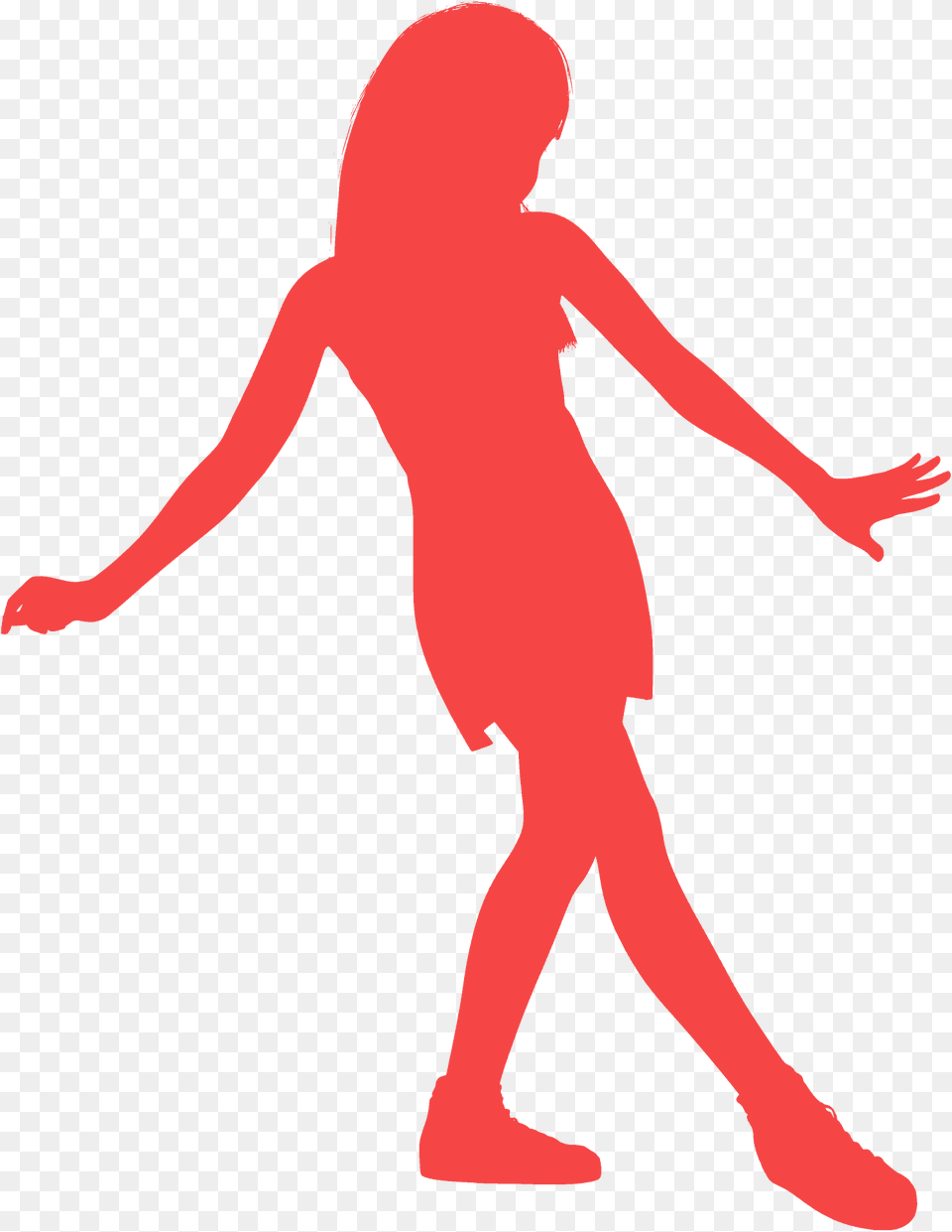 Teenage Girl Dancing Silhouette, Person, Walking, Leisure Activities Free Transparent Png