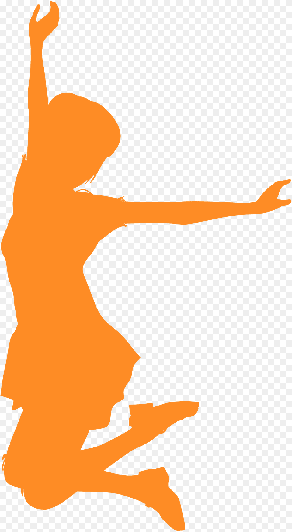 Teenage Girl Jumping Silhouette, Dancing, Leisure Activities, Person, Ballet Free Png Download