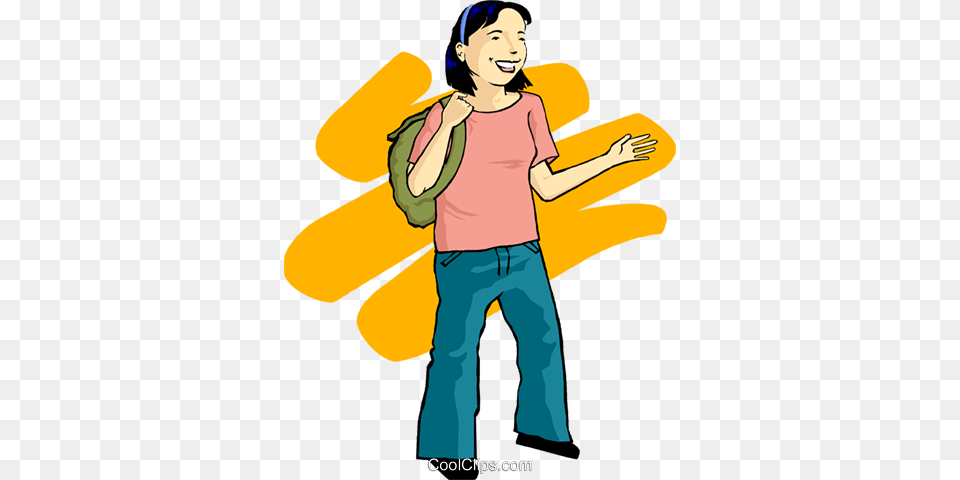 Teenage Girl Royalty Vector Clip Art Illustration, Photography, Clothing, Pants, Adult Free Transparent Png