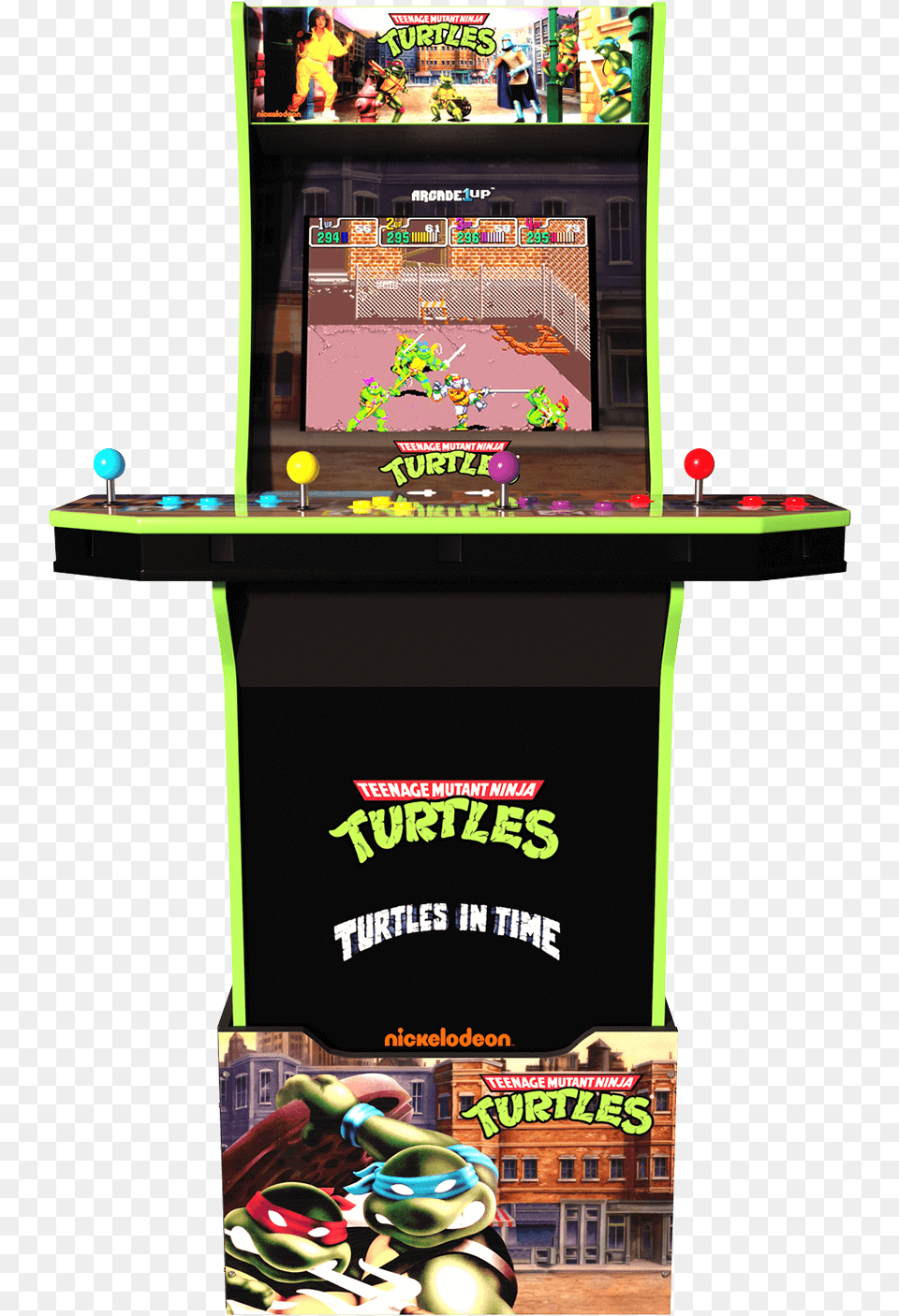 Teenage Mutant Ninja Turtles Arcade Cabinetclass Ninja Turtles Arcade, Person, Arcade Game Machine, Game, Baby Png Image