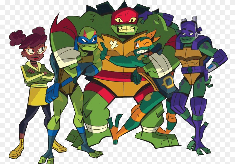 Teenage Mutant Ninja Turtles Download Rise Of The Teenage Mutant Ninja Turtles, Person, Baby, Book, Comics Png Image